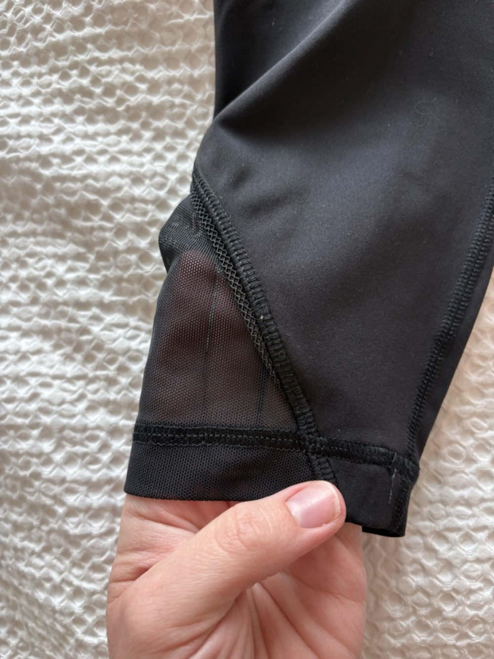 Lululemon Inspire Tight II Mesh Leggings Black Size 6 Luxtreme Zip Pocket - Picture 10 of 16